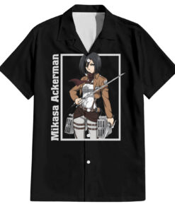 Chemise hawaïenne Mikasa Ackerman L’Attaque des Titans Anime