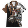 Chemise hawaïenne Mikasa Ackerman style manga