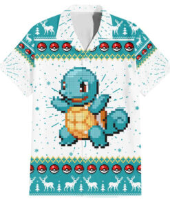 Chemise hawaïenne Mimikyu Pokémon Noël pixel