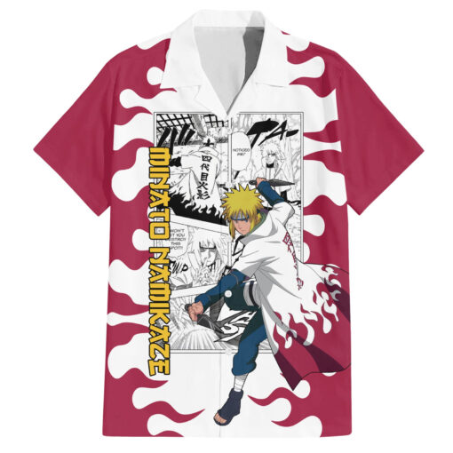Chemise hawaïenne Minato Namikaze Naruto Manga Mix