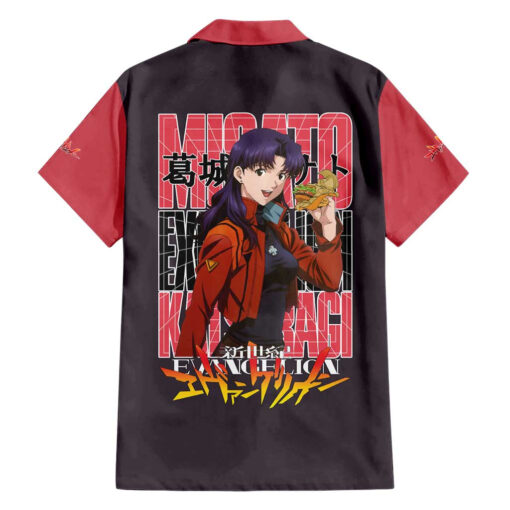 Chemise hawaïenne Misato Katsuragi Neon Genesis Evangelion Anime – Image 2