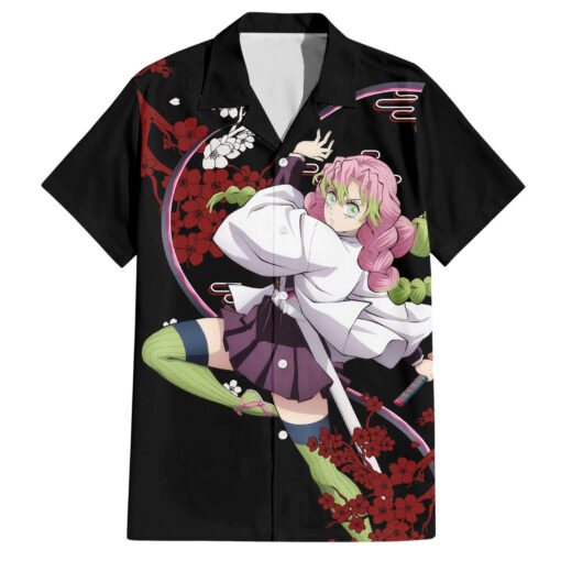 Chemise hawaïenne Mitsuri Kanroji style japonais