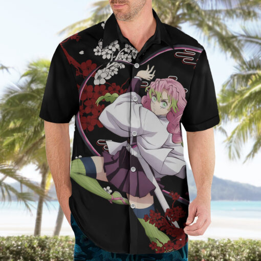 Chemise hawaïenne Mitsuri Kanroji style japonais – Image 3