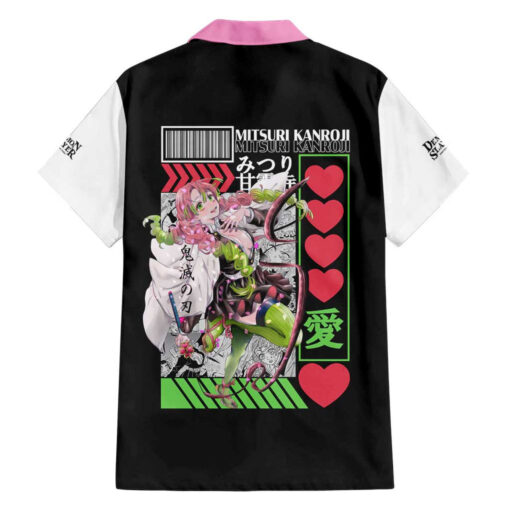 Chemise hawaïenne Mitsuri Kanroji Kimetsu no Yaiba Anime – Image 2