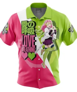 Chemise hawaïenne Mitsuri Kanroji V2 Demon Slayer