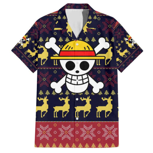 Chemise hawaïenne Monkey D. Luffy Chapeau de Paille One Piece Noël Mix
