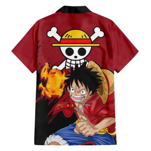 Chemise hawaïenne Monkey D. Luffy One Piece Anime – Image 2