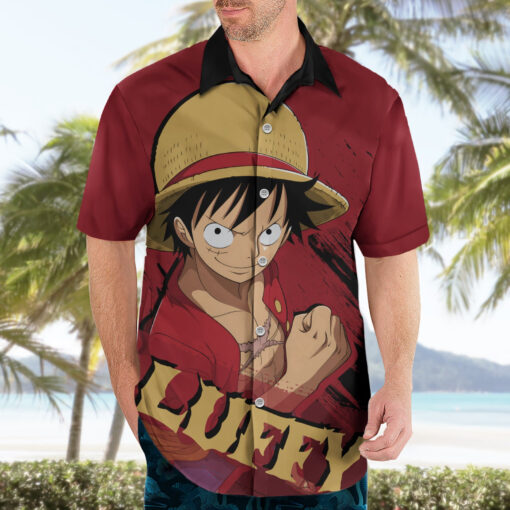 Chemise hawaïenne Monkey D. Luffy One Piece Anime – Image 3