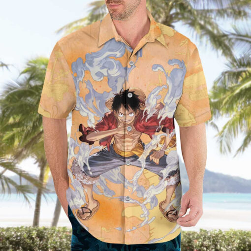 Chemise hawaïenne Monkey D. Luffy One Piece Anime – Image 3