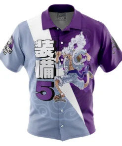 Chemise hawaïenne Monkey D. Luffy Gear 5 V4 One Piece