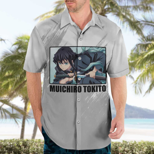 Chemise hawaïenne MSBY Kiyoomi Sakusa numéro 15 Anime – Image 3