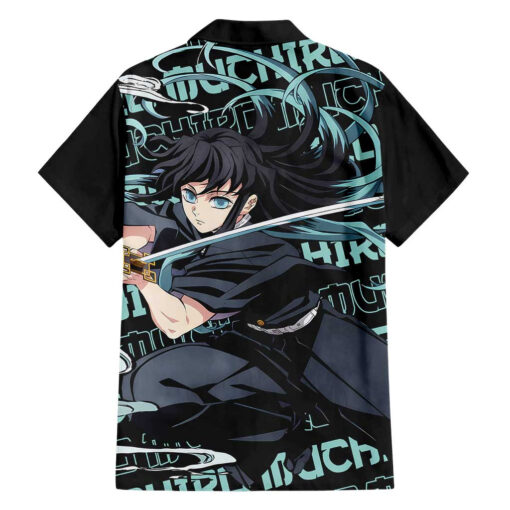 Chemise hawaïenne Muichiro Tokito Demon Slayer Japon Anime – Image 2