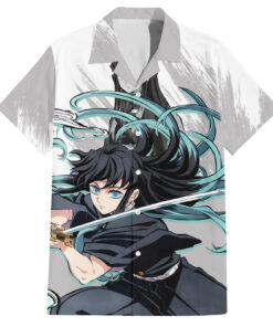 Chemise hawaïenne Muichiro Tokito Demon Slayer Anime