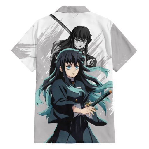 Chemise hawaïenne Muichiro Tokito Demon Slayer Anime – Image 2