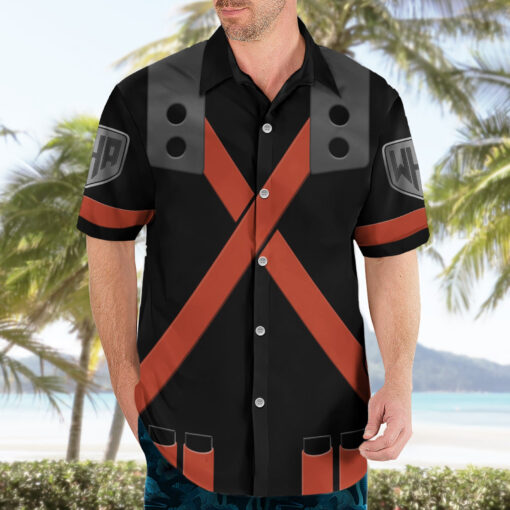 Chemise hawaïenne Musketeer Katsuki Bakugo Anime – Image 3
