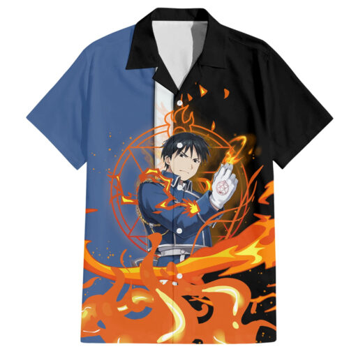 Chemise hawaïenne Mitsuri Kanroji et Obanai Demon Slayer Anime