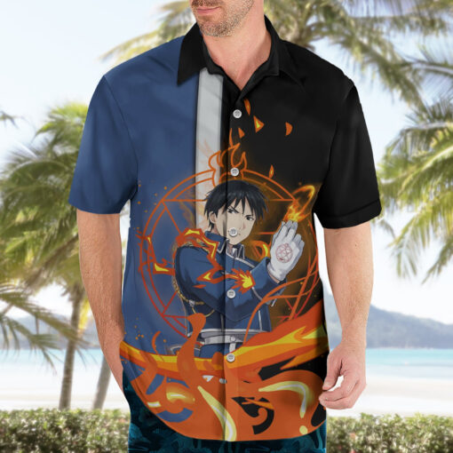 Chemise hawaïenne Mitsuri Kanroji et Obanai Demon Slayer Anime – Image 3