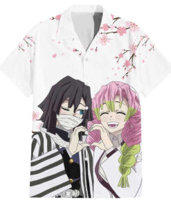 Chemise hawaïenne Muichiro Tokito V2 Demon Slayer Anime