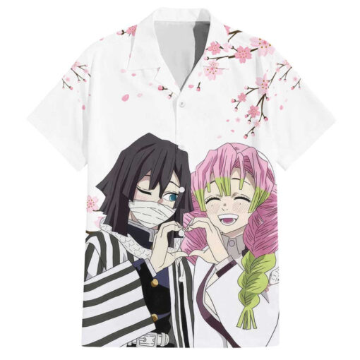 Chemise hawaïenne Muichiro Tokito V2 Demon Slayer Anime