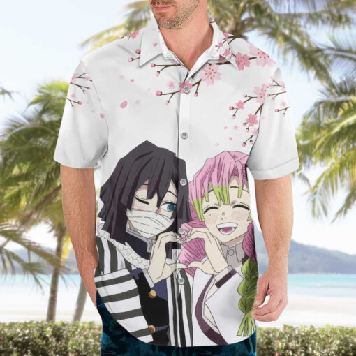 Chemise hawaïenne Muichiro Tokito V2 Demon Slayer Anime – Image 3