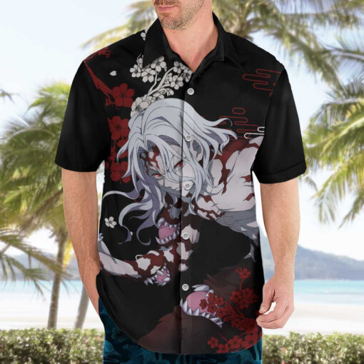 Chemise hawaïenne Muzan Kibutsuji Demon Slayer Anime – Image 3
