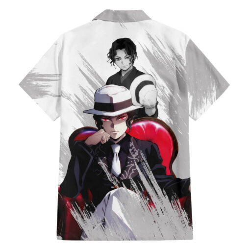 Chemise hawaïenne Muzan Kibutsuji Demon Slayer Anime Classique – Image 2