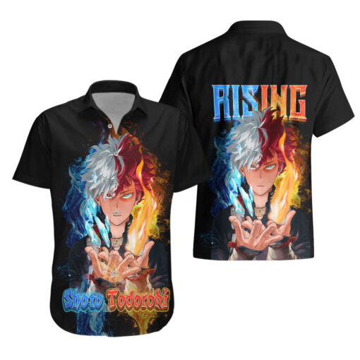Chemise hawaïenne My Hero Academia Shoto Todoroki Half-Half Artsy – Image 3