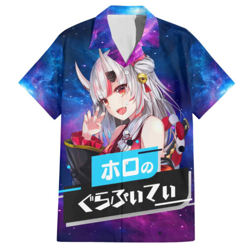 Chemise hawaïenne Nakiri Ayame HoloLive Galaxie