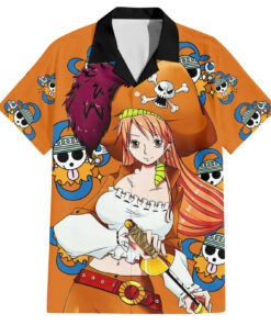 Chemise hawaïenne Nami Movie Anime Rouge