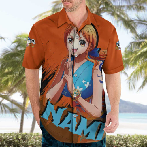 Chemise hawaïenne Nami One Piece Anime – Image 3