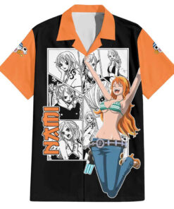 Chemise hawaïenne Nami One Piece Anime Manga Mix
