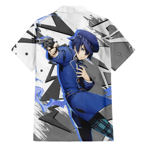 Chemise hawaïenne Naoto Shirogane Persona Anime Mix Polygon Cyber – Image 2