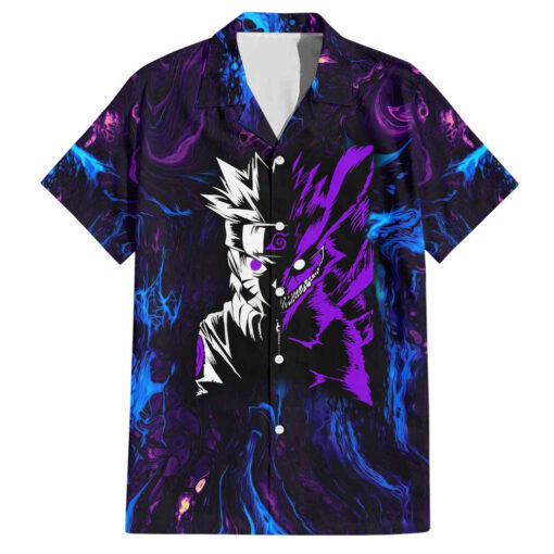 Chemise hawaïenne Naruto Bête Éveillée Anime