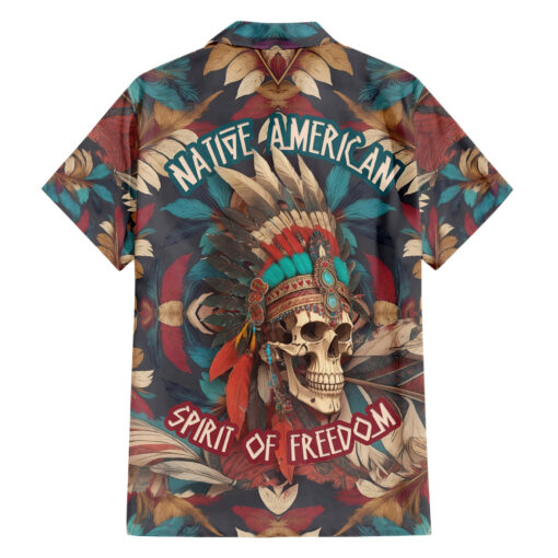Chemise hawaïenne Crâne Amérindien Esprit de Liberté