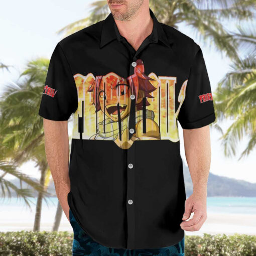 Chemise hawaïenne Natsu Dragneel Fairy Tail Anime – Image 3