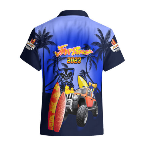Chemise hawaïenne Jeep Bleu Marine Plage 2023 Anniversaire 20 ans – Image 2