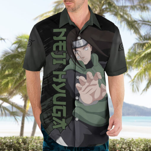 Chemise hawaïenne Neji Hyuga Naruto – Image 3