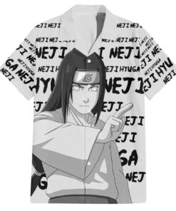 Chemise hawaïenne Neji Hyuga Style Manga