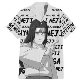 Chemise hawaïenne Neji Hyuga Style Manga