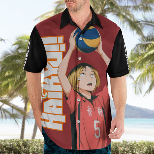 Chemise hawaïenne Nekoma Kenma Kozume – Image 3