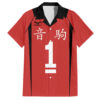 Chemise hawaïenne Nekoma Tetsuro Kuroo Uniforme n°1 Anime