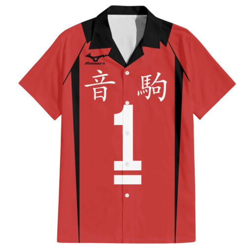 Chemise hawaïenne Nekoma Tetsuro Kuroo Uniforme n°1 Anime