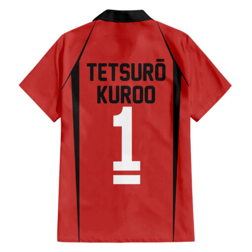 Chemise hawaïenne Nekoma Tetsuro Kuroo Uniforme n°1 Anime – Image 2