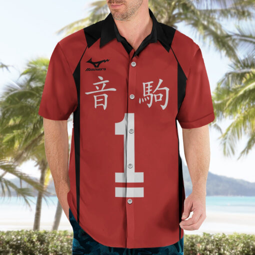Chemise hawaïenne Nekoma Tetsuro Kuroo Uniforme n°1 Anime – Image 3