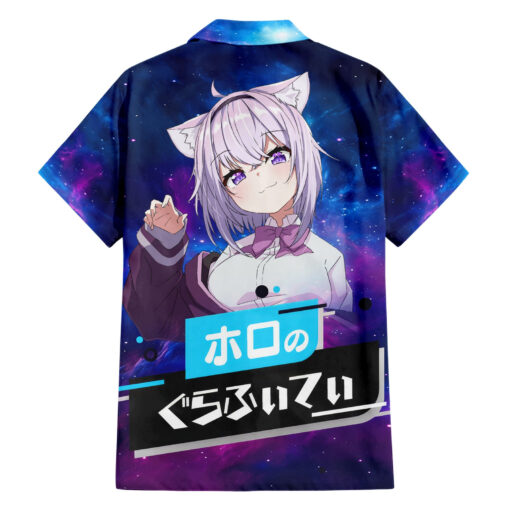 Chemise hawaïenne Nekomata Okayu HoloLive Galaxie – Image 2