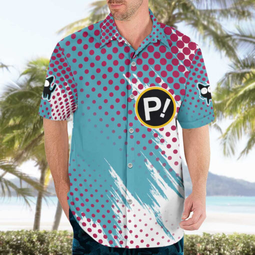 Chemise hawaïenne Néon FLCL Anime – Image 3