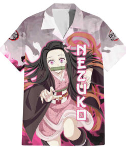 Chemise hawaïenne Nezuko Demon Slayer Anime