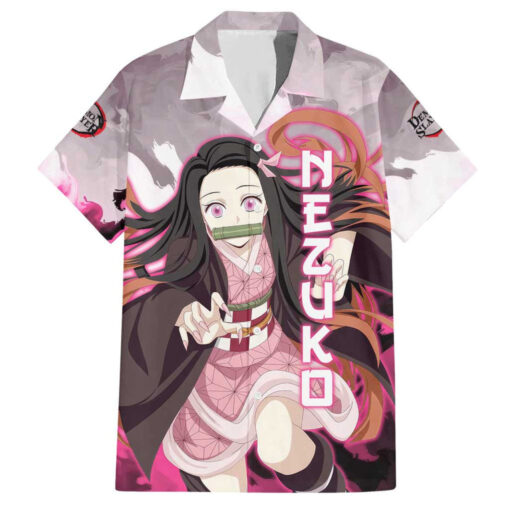 Chemise hawaïenne Nezuko Demon Slayer Anime