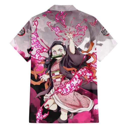 Chemise hawaïenne Nezuko Demon Slayer Anime – Image 2