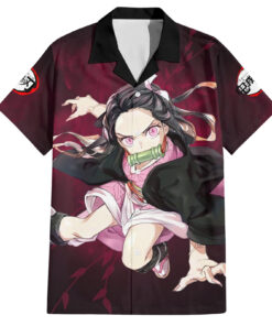 Chemise hawaïenne Nezuko Fighting Anime